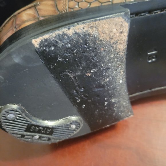 Marc Nolan Abe brown crocskin vegan size 13 - Picture 7 of 10